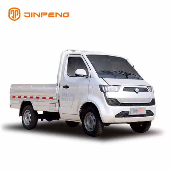 200km de longo alcance Mini caminhão elétrico de energia nova 4X2 1000kg 1ton Mini caminhonete elétrica para venda