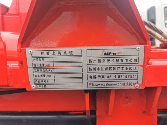 Chassi de caminhão de bombeiros, chassi 6X4, cabine dupla, veículo para fins especiais